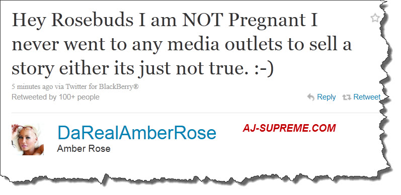 amber rose pregnant 2011. Amber confirmed what I already
